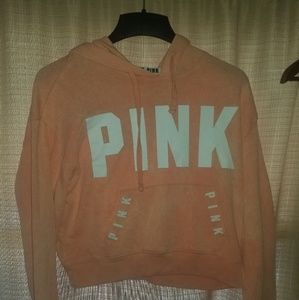 Pink Victoria secret pull over sweatshirt
